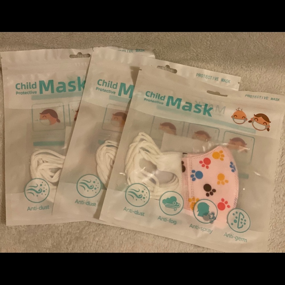 (SOLD) Kids cartoon spunlace four-layer 3D mask